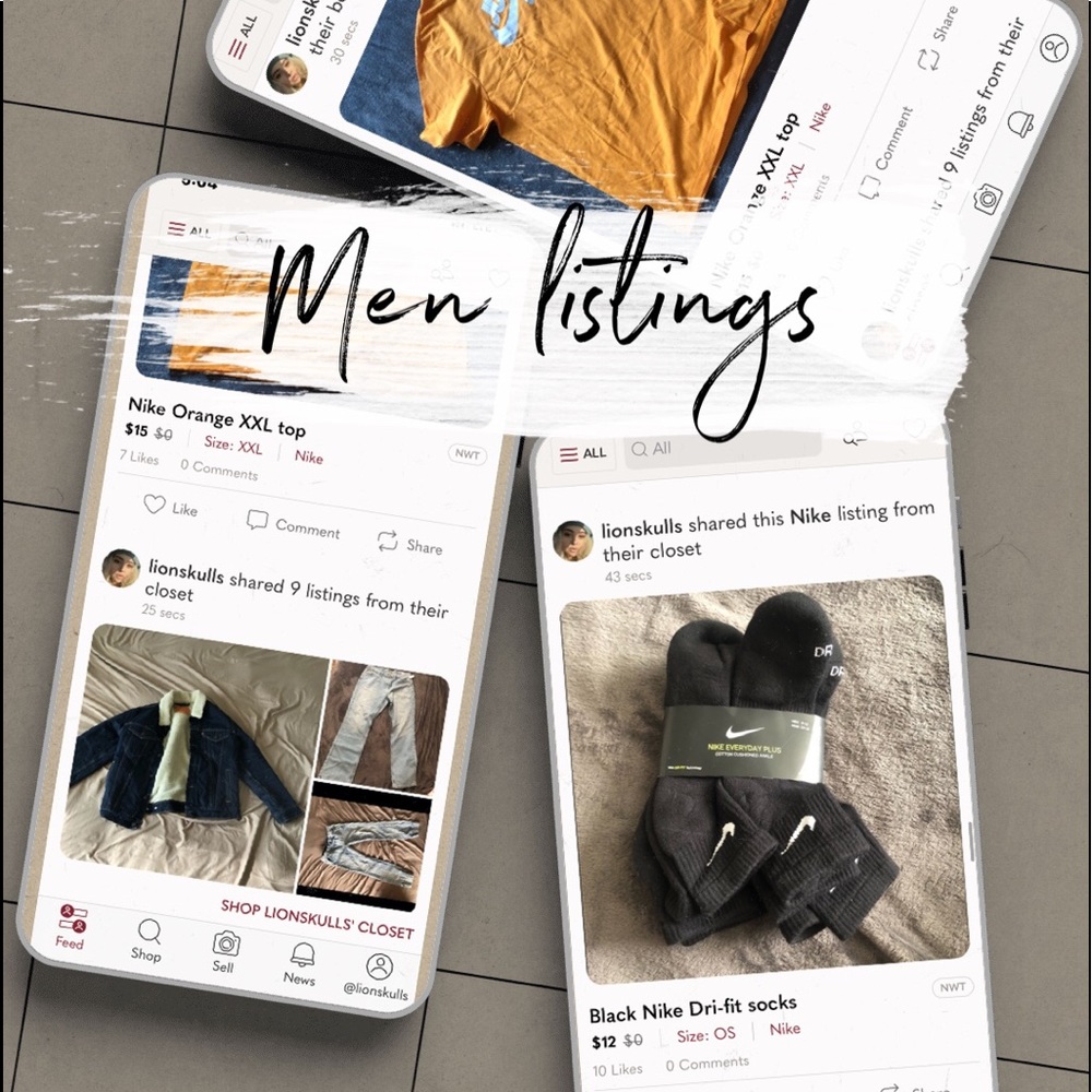 Men listings